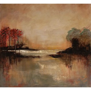 Aisha Mahmood, 24 x 24 Inch, Acrylic on Canvas, Abstract Painting, AC-AIMD-098